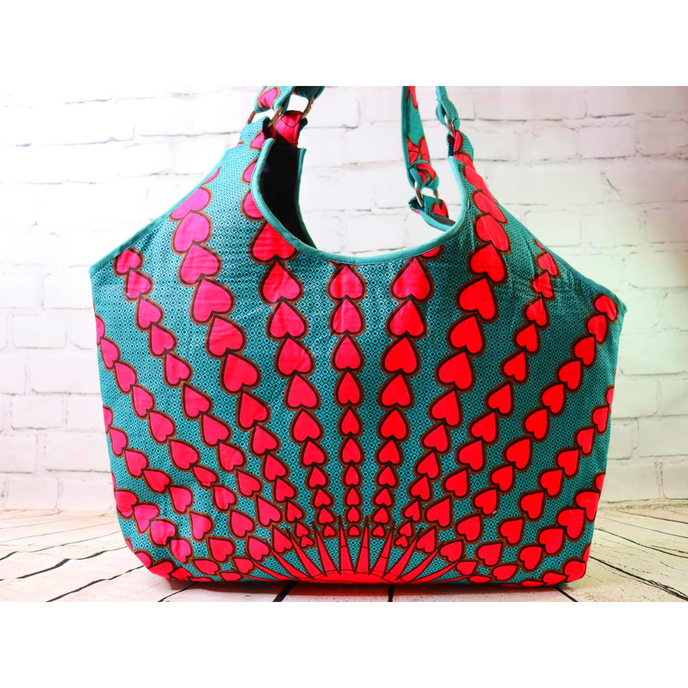 Heart Patterned Crossbody Bag